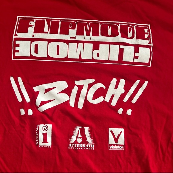 Y2K Flipmode Squad Shirt Busta Rhymes The Big Bang Promo Red Tee Men’s Size 4XL - Picture 8 of 15